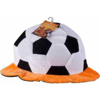 Voetbalhoed pluche kunststof oranje Voetbal Hoed Holland 8718758569183