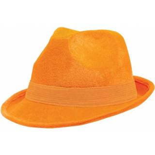 👉 Hoed oranje suede active hoeden
