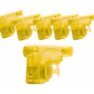 👉 Kunststof geel Uitdeel Speelgoed Waterpistooltjes 15x 8719538212084