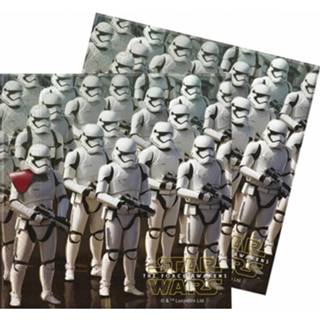 👉 Servet papier papieren multikleur kinderen 20x Star Wars Themafeest Servetten 33 X Cm - Kinderfeestje Wegwerp Tafeldecoraties 8718758839330