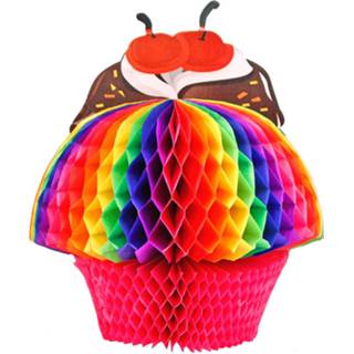 👉 Papier multikleur Cake & Candy Honeycomb Tafelversiering - 20 Cm 8714572203852