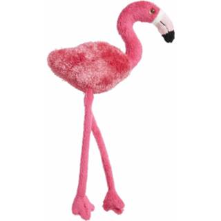 Roze pluche Flamingo Magneet 23 Cm 8719538099845