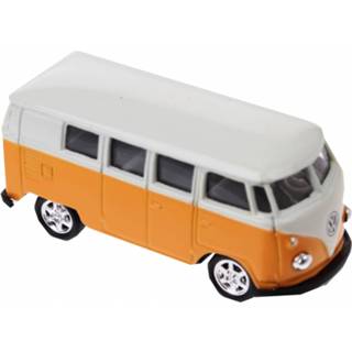 👉 Geel metalen staal Welly Volkswagen Bus (1962): 8718807410398