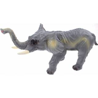 👉 Grijs Johntoy Olifant Animal World 28 Cm 8719817007004