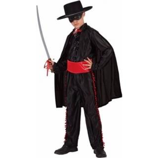 👉 Polyester zwart jongens Spaanse Gemaskerde Held Kostuum / Outfit Voor 140 (10-12 Jaar) 8719538238695