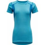 👉 Shirt vrouwen l turkoois blauw Devold - Hiking Woman T-Shirt Sportshirt maat L, turkoois/blauw 7028567406908