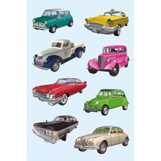 👉 Autosticker kunststof multikleur Oldtimers Auto Stickers 3 Vellen 8719538290969