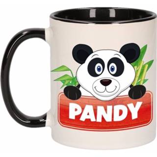 👉 Beker zwart wit kinderen Kinder pandabeer mok / Pandy 300 ml - Action products