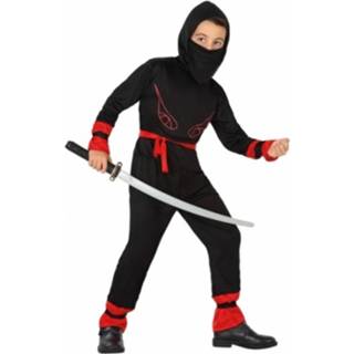 👉 Ninja kostuum polyester zwart jongens Voor 104 (3-4 Jaar) 8719538347984