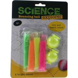 👉 Stuiterbal kunststof multikleur Johntoy Science Explorer Maak Je Eigen 5-delig Lemon 8719817004829