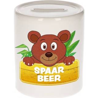👉 Spaarpot keramiek multikleur kinderen Kinder Met Spaar Beer Opdruk - Beren Spaarpotten 8719538336360