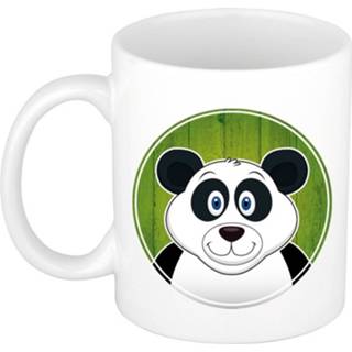 👉 Beker keramiek keramisch multikleur kinderen 1x Panda / Mok - Gekleurd 300 Ml Kinder Dieren Bekers 8719538350168