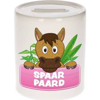 👉 Spaarpot keramiek multikleur kinderen Kinder Met Spaar Paard Opdruk - Paarden Spaarpotten 8719538336087