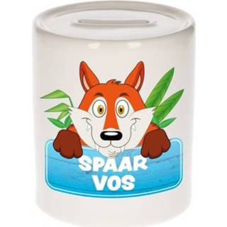 👉 Spaarpot keramiek multikleur kinderen Kinder Met Spaar Vos Opdruk - Vossen Spaarpotten 8719538335981