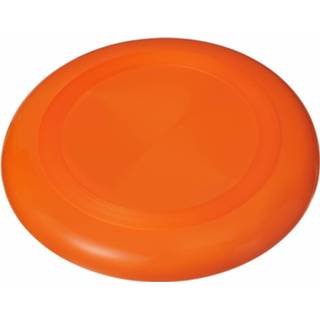 👉 Frisbee oranje kunststof 23cm - Strand Speelgoed Buitenspeelgoed 8718758995234