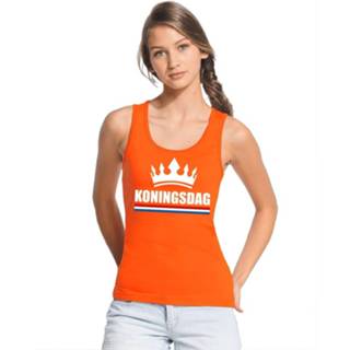 👉 Tanktop oranje synthetisch s Koningsdag Kroon Shirt/ 8719538475076