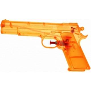 Waterpistool oranje kunststof Doorzichtig 20 Cm - Buitenspeelgoed Waterpistolen 8718758937876
