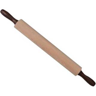👉 Deegroller houten hout bruin / Rolstok Met Handvatten - 60cm Eppicotispai 8017790600848
