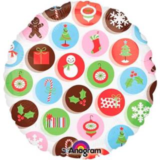 👉 Folieballon multikleur Kerst Iconen 45cm 26635184281