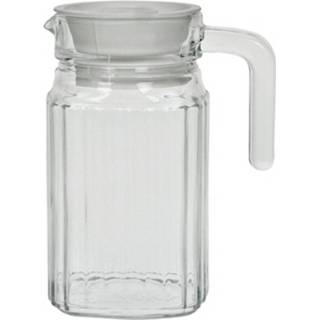👉 Waterkaraf glas transparant Glazen Water Karaf Met Handvat 0,5 L 8718758884958