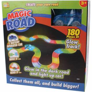 👉 Racebaan blauw kunststof kinderen Kids Fun Magic Road 180-delig 8719817260294
