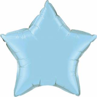 👉 Folie blauwe blauw Ballon Lichtblauwe Ster 50 Cm 8718758786764