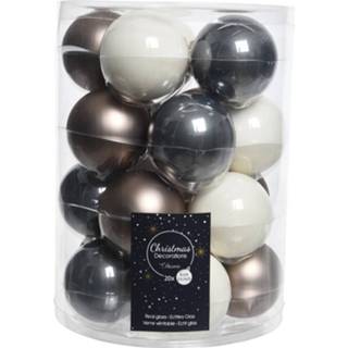👉 Kerstbal glas multikleur Kerstballen Mix (6cm) Box 20 Stuks Harmony 8719152707102