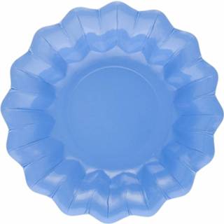 👉 Schaaltje blauwe papier blauw Zee Kartonnen Schaaltjes 24 Cm 8718758891352