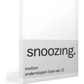 👉 Molton wit katoen Snoozing Onderslopen (Set Van 2) - 100% 50x70 Cm 8719151019336