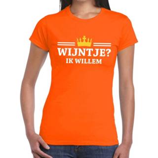 👉 Shirt oranje synthetisch vrouwen Wijntje Ik Willem Dames - Koningsdag Kleding 2xl 8719538962859