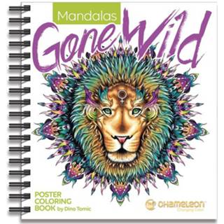 👉 Poster kunststof multikleur mannen Chameleon Coloring Book - Mandalas Gone Wild 812751022275