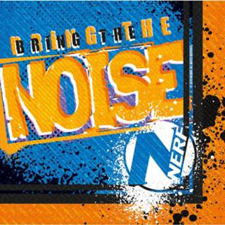 👉 Servet blauw oranje papier Nerf Servetten Z Bring The Noise 16,5 Cm Blauw/oranje 16 Stuks 13051873127