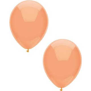 👉 Ballon oranje 10x Perzik Metallic Ballonnen 30 Cm 8719538830394