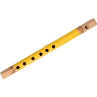 👉 Fluit gele bamboe kinderen van 30 cm