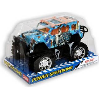👉 Blauw zwart Jonotoys Off Road Auto Blauw/zwart 22 Cm 8717154282825