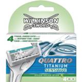 👉 Scheermesje titanium Wilkinson Sword Quattro Sensitive Refill Razor Blades 1 Pack/4 Pcs