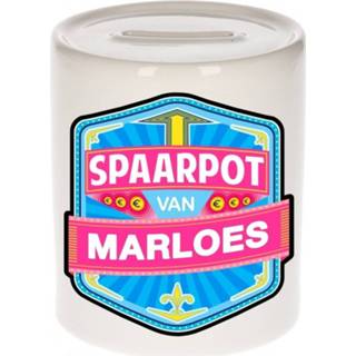 👉 Spaarpot keramiek multikleur kinderen Kinder Voor Marloes - Naam Spaarpotten 8719538615984