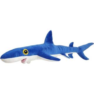 👉 Knuffel blauwe pluche polyester blauw kinderen Grote Haai 60 Cm - Haaien Zeedieren Knuffels Speelgoed Voor 8720147040951