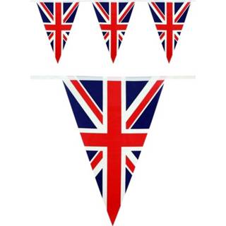 👉 Vlaggenlijn polyester multikleur Engeland Landen Thema Versiering 10 Meter - Slinger 8719538857155