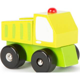 👉 Geel groen small Foot Vrachtwagen Geel/groen 8 X 5 Cm 4020972111418