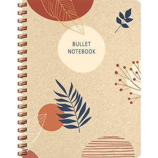 👉 Groot meertalig Botanical Kraft spiraalboek (bullet) / grand carnet à spirale 9789044759013