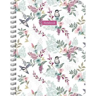 👉 Groot meertalig Romantic Garden spiraalboek (lijnen) / grand carnet à spirale (ligné) 9789044758962