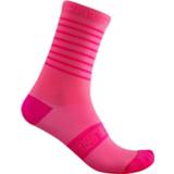 👉 Sock vrouwen Pink Fluo Castelli Women's Superleggera 12 Cycling Socks - Sokken 8050949305584