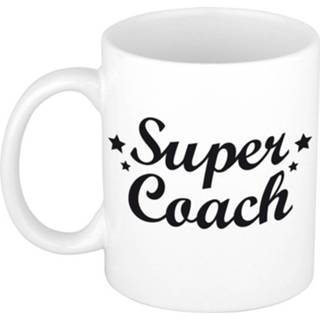 👉 Beker keramiek wit Super Coach Tekst Cadeau Mok / - 300 Ml 8720147195705