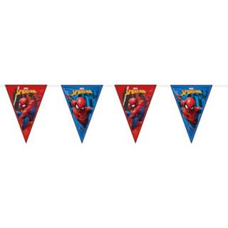 👉 Vlaggenlijn kunststof multikleur kinderen Marvel Spiderman Themafeest 230 Cm - Kinderfeestje Partijtje Feestslingers 8720147244984