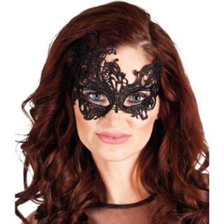 👉 Oogmasker zwart polyester vrouwen Kanten Voor Dames 8719538816749