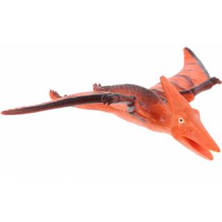 👉 Dinosaurus oranje kunststof Johntoy Animal World Pterodactyloidea 11 Cm 8719817276424