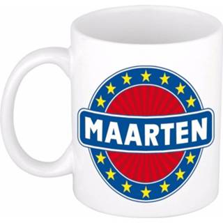 👉 Beker keramisch multikleur Maarten Naam Koffie Mok / 300 Ml - Namen Mokken 8719538271562