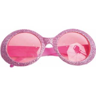 👉 Discobril roze Disco Bril Met Glitters 8718758871170