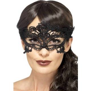 👉 Oogmasker zwart polyester vrouwen Kanten Voor Dames 8719538516359